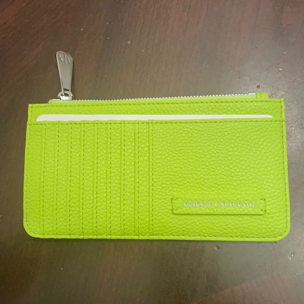 Armani Exchange Lime Cardholder Brand New